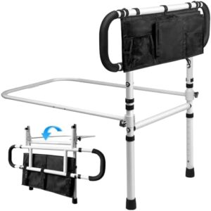 Folding Adult Bed Guard with Large Storage Pocket