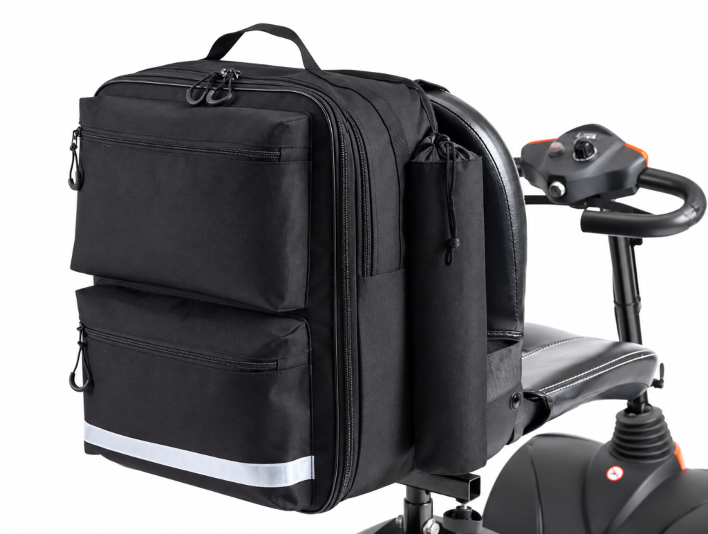 Scooter Rear Bag with side holders